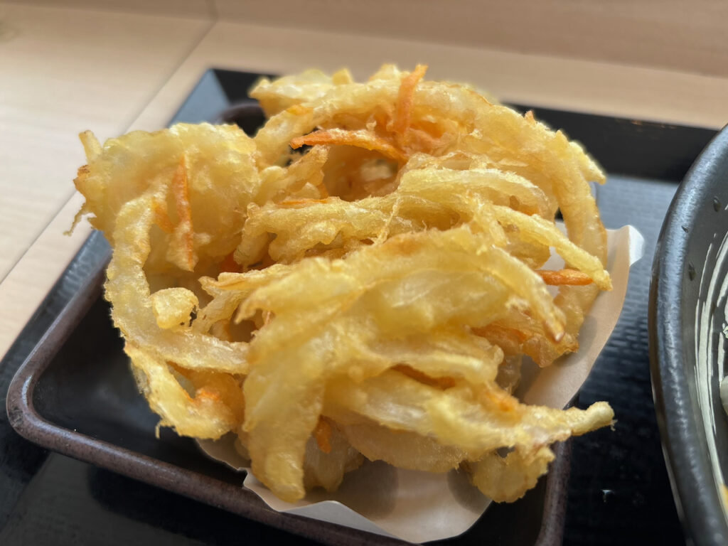 ゆで太郎 野菜かきあげ天