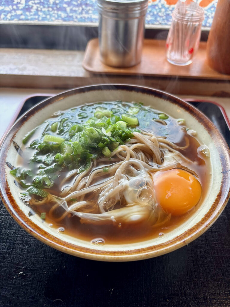 スマル亭 月見そば モーニング