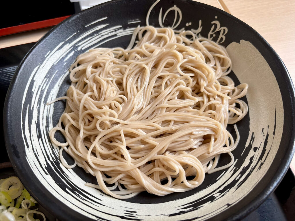 ゆで太郎の冷たい蕎麦